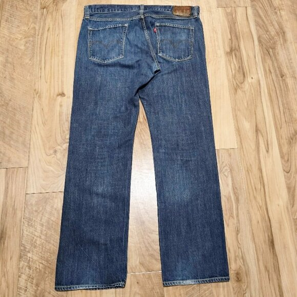 LEVI’S Capital E Hesher Blue Jeans Men’s size 39x33 (tag 38) USA - Picture 7 of 16